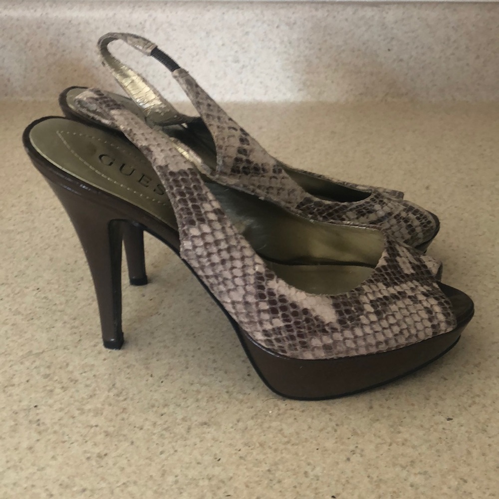 Guess sling back high heel